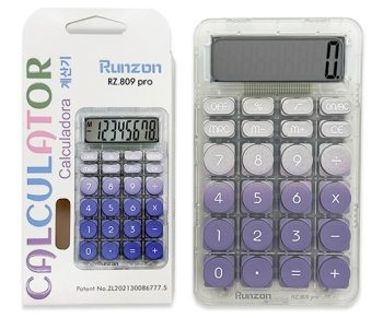 Калькулятор DJ-261/DI-764 Runzon Настольный, 8 разрядный, 8,2х14,4х2см, цвета ассорти, в к/кор RZ.80