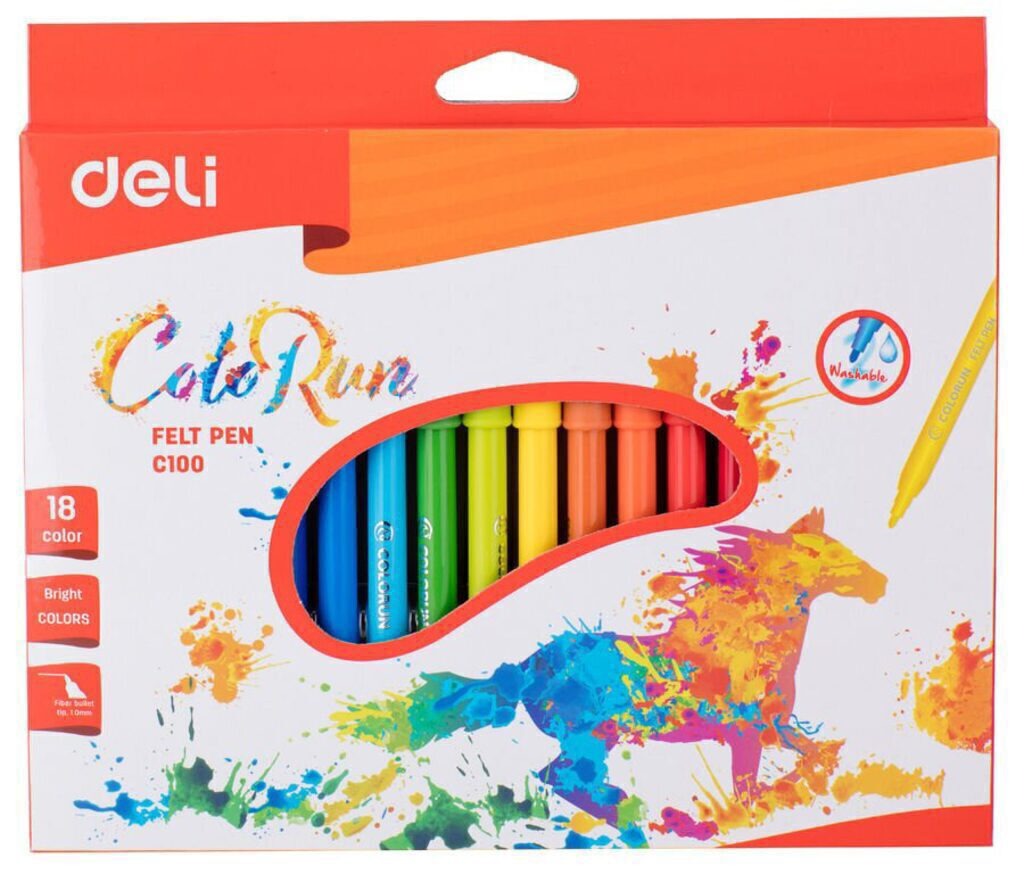 Фломастеры 18цв "Deli. ColoRun ", европодвес