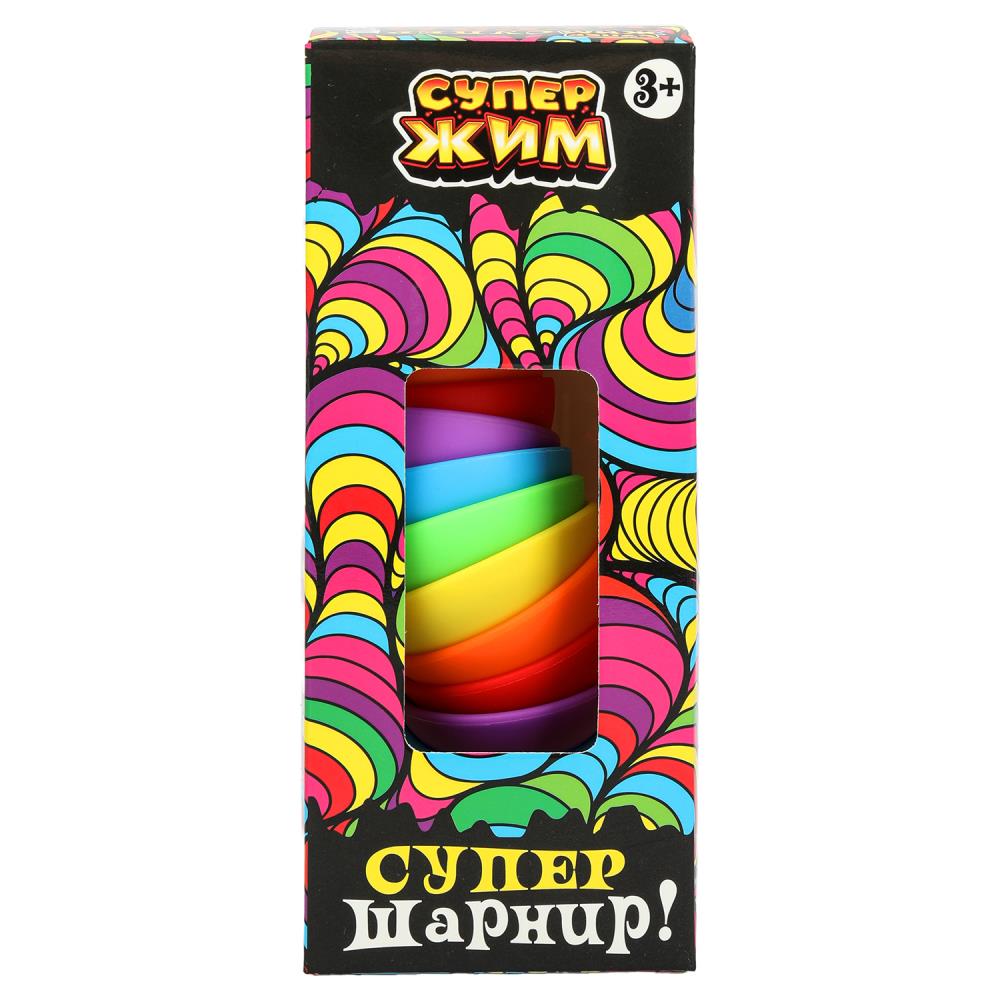 Игрушка антистресс шарнирная гусеница 19 см, коробочка Супер Жим в кор.4*28шт