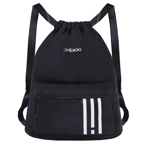 Рюкзак спортивный мешок HEIKKI CASUAL (ХЕЙКИ) с дополнительным карманом, 44х34 см