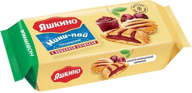 «Яшкино», мини-пай голландский с вишнёвой начинкой, 180 г