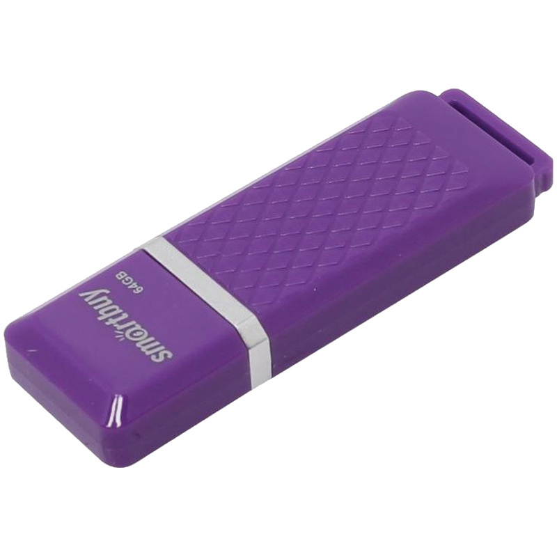 Память Smart Buy "Quartz" 64GB, USB 2.0 Flash Drive, фиолетовый