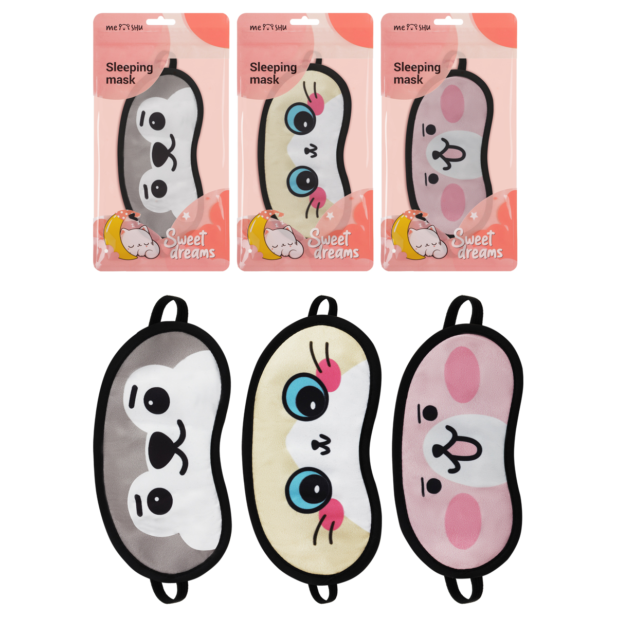 Маска для сна MESHU "Cute animals"