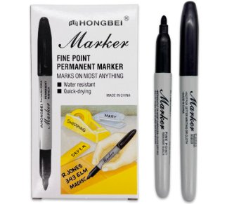 Маркер перманентный DO-541 Черный, пулевидный, 2мм