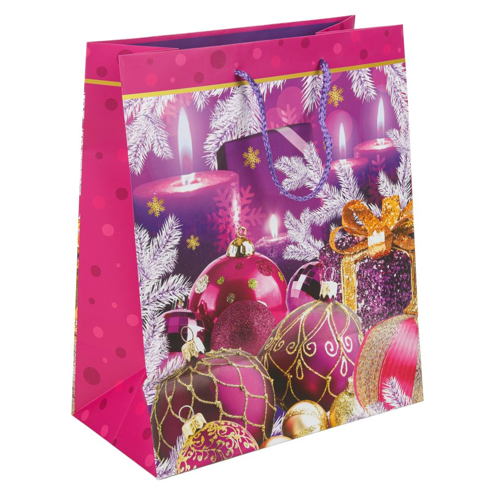 Пакет подарочный МАТОВЫЙ l,новый год,140 гр/м2 ЧУДО ПРАЗДНИК в кор.10*12шт