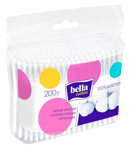 Bella cotton Evita Ватные палочки 200 пакет
