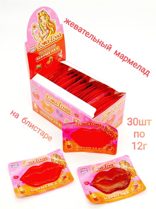 Мармелад на блистере Lova - Lova ассорти 12 гр