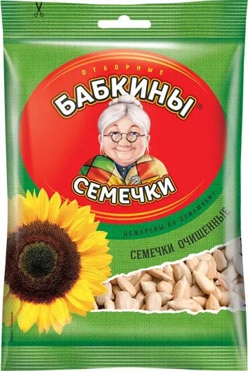 «Бабкины семечки», семечки жареные, очищенные, 100 г