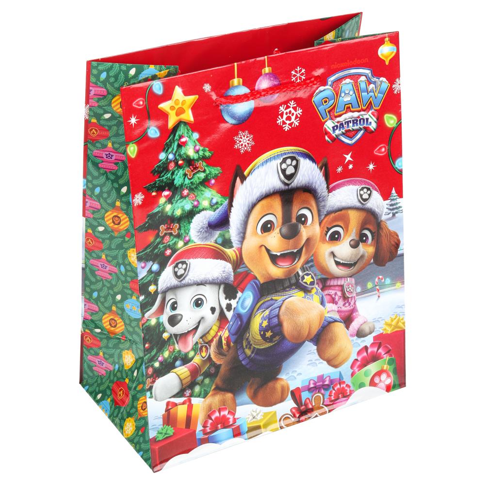 Пакет подарочный глянцевый м,щенки новогодние,140 гр/м2 ЧУДО ПРАЗДНИК в кор.12*12шт