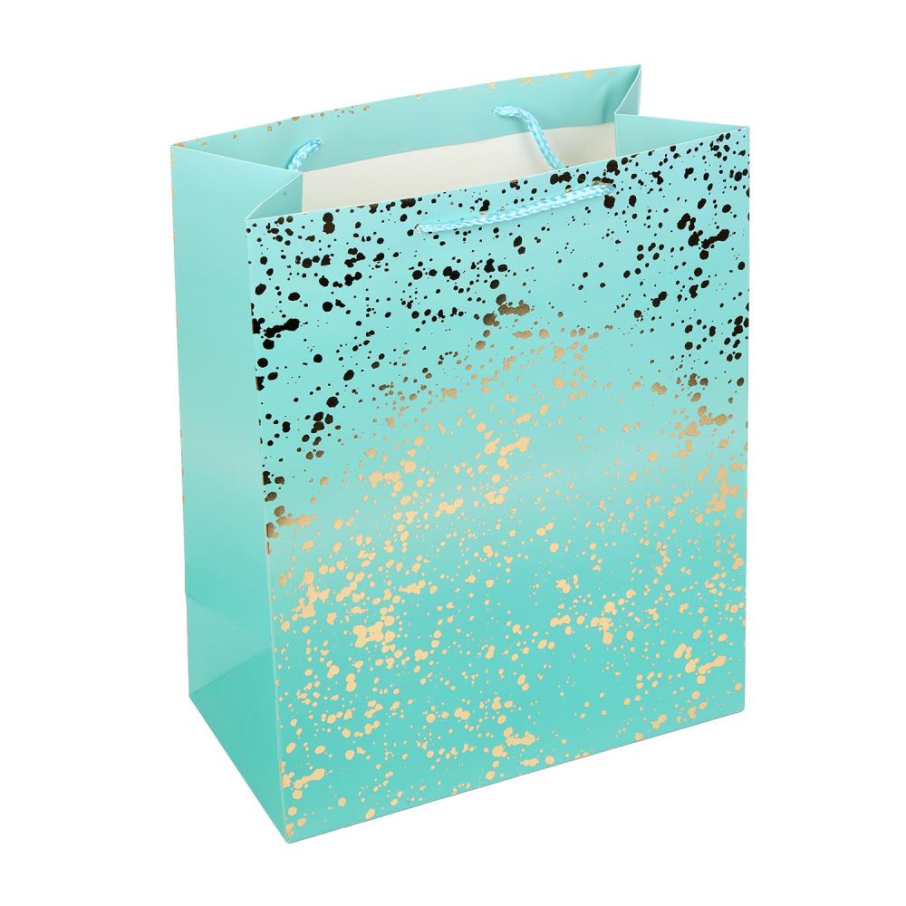 Пакет подарочный золотое тиснение, размер l,190 гр/м2 ЧУДО ПРАЗДНИК в кор.10*12шт