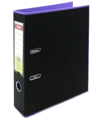 Регистратор 8,0 см. PVC INTELLIGENT DO-8600/DA-58 Черный/фиолетовый (1/12)