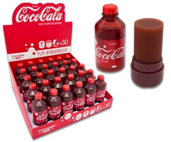 Ластик DP-51/DN-1 "Кола" фигурный, 41*20мм, ароматизированный, в пластиковом футляре E2263B (30/600)