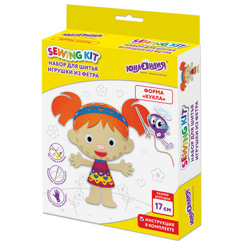 Набор для шитья игрушки из фетра "Куколка"