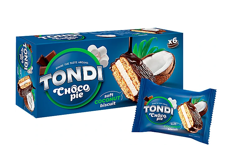 «Tondi», choco Pie кокосовый, 180 г