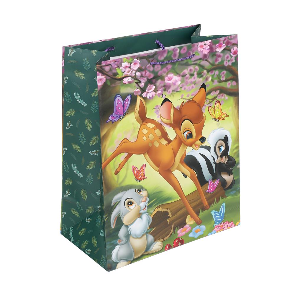 Пакет подарочный МАТОВЫЙ l,лесные зверята,140 гр/м2 ЧУДО ПРАЗДНИК в кор.10*12шт