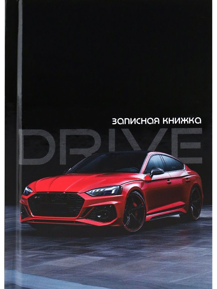 Блокнот А7 7БЦ 64л "Красный автомобиль - 7" клетка, глянц.лам.