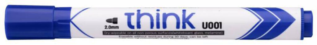 Маркер Deli для белой доски 2мм синий Deli