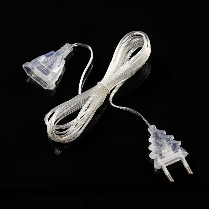 Удлинитель для комнатных гирлянд, 3 м, прозрачная нить, УМС-вилка   6710025