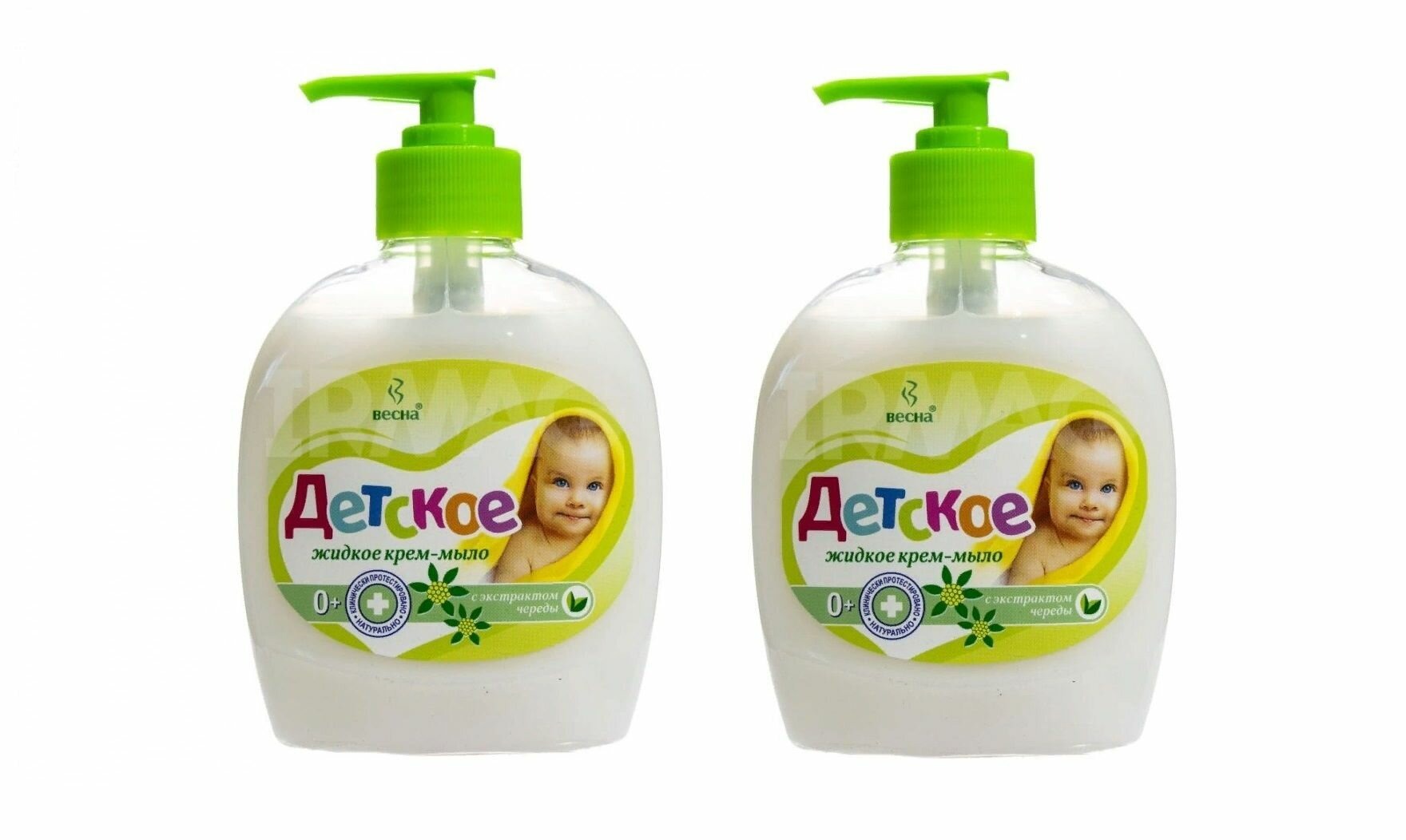 Весна Жидкое крем-мыло Детское 280мл Череда с дозатор.