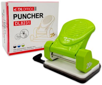 Дырокол DO-506 до 20 листов, металлический, с линейкой