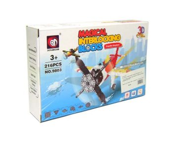 Конструктор Пазл ВР-39 "Самолет" 216эл. (пластик) в к/кор 17*12*4см