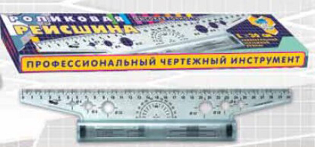 Рейсшина мех. 30см, метал. ролик Пчелка ТПК