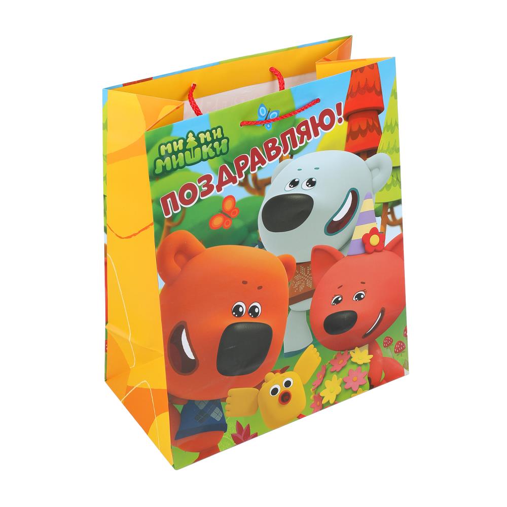 Пакет подарочный МАТОВЫЙ Ми-ми-мишки l,140 гр/м2 ЧУДО ПРАЗДНИК в кор.10*12шт