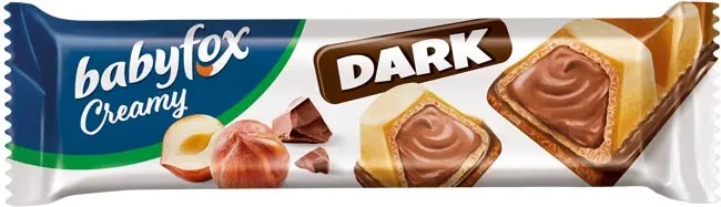 «BabyFox», вафельный батончик Creamy Dark, 18,2 г