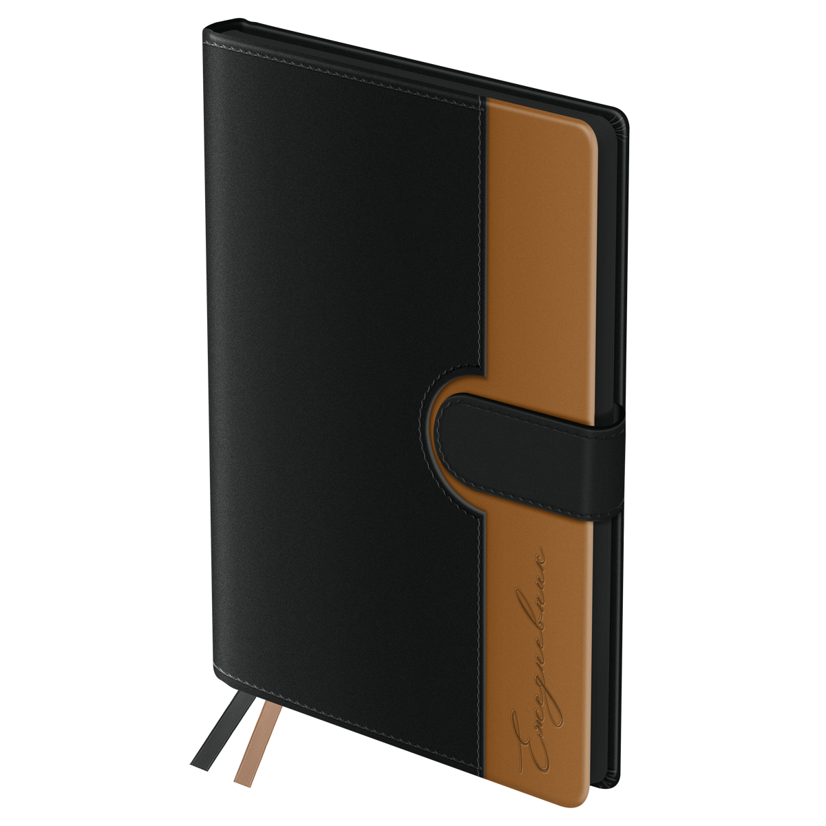 Ежедневник недатированный, А5, 136л., твердый переплет, кожзам, BG "Glace. Coffee", коричневый, цвет