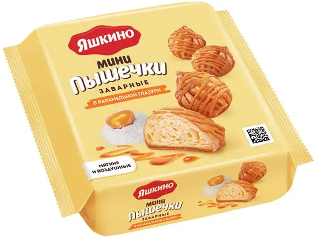 Мини-пышечки в карамельной глазури, 240 г