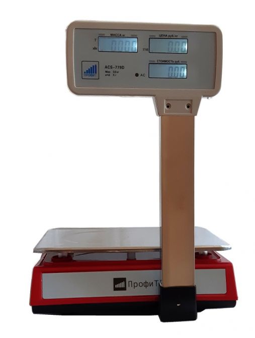 Весы бытовые ACS-779D ПРОФИТ (32кг/5г) LCD/LED стойка