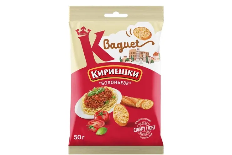 «Кириешки Baguet», cухарики со вкусом болоньезе, 50 г