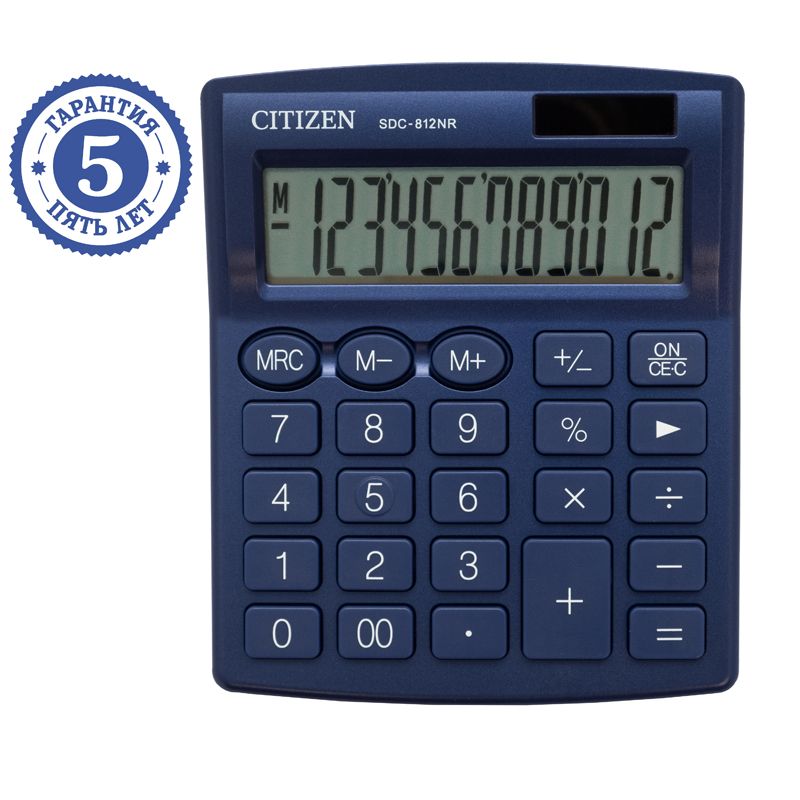 Калькулятор настольный Citizen SDC-812NR-NV_1