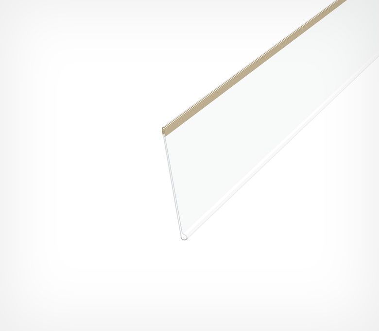 Ценникодержатель полочный DBR 60*1250 белый_2