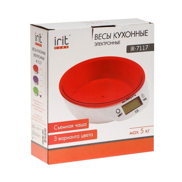 Весы кухонные Irit IR-7117, электронные, до 5 кг_8
