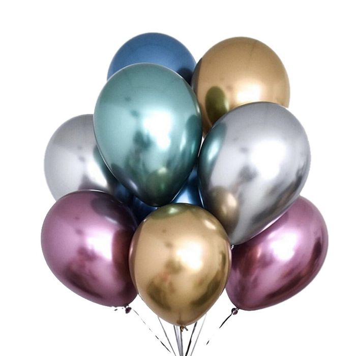 Шар 12'' Хром ассорти, 1шт._2