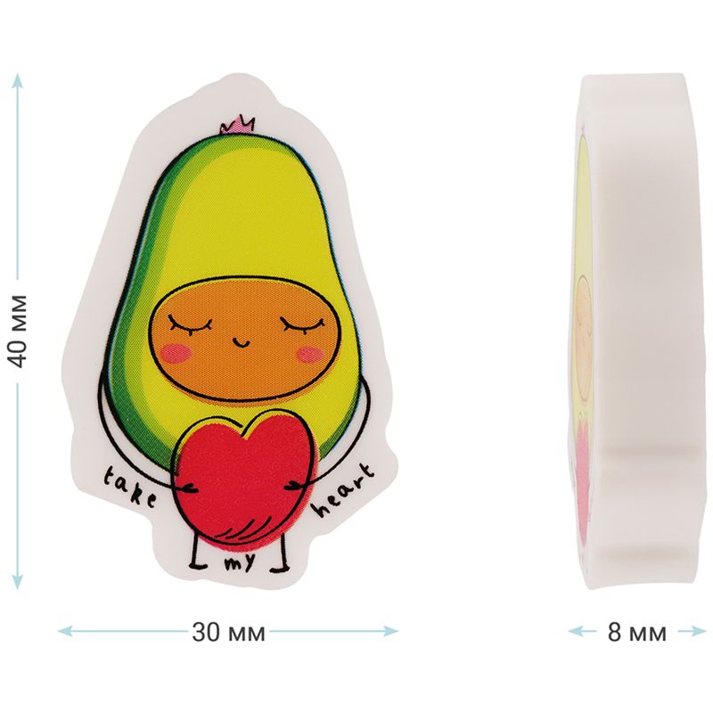 Ластик MESHU "Avocado",40*30*13мм_1