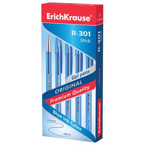 Ручка гелевая ERICH KRAUSE "R-301 Original Gel", СИНЯЯ, 0,5 мм._1