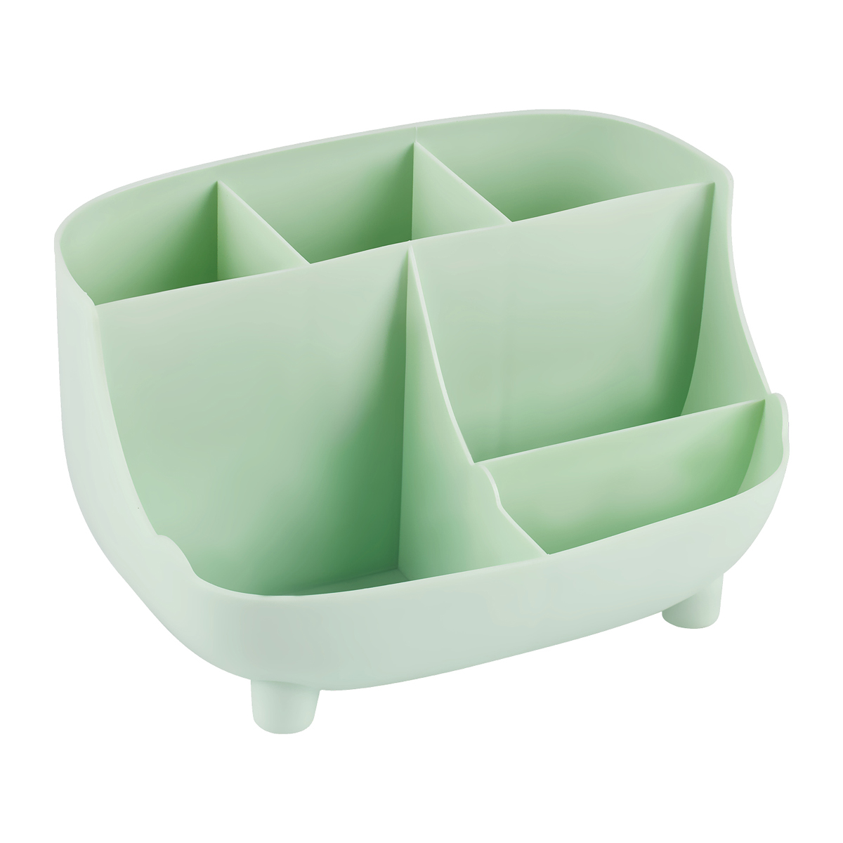 Настольная подставка MESHU, 6 отделений, пластиковая, мятная_3