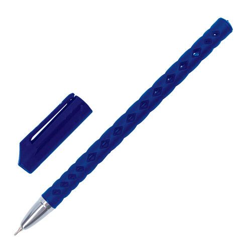 Ручка шариковая масляная BRAUBERG "Orient", СИНЯЯ, корпус синий, узел 0,7 мм, линия письма 0,35 мм_1