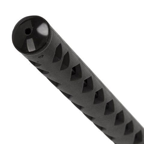 Ручка шариковая масляная BRAUBERG "Orient", ЧЕРНАЯ, корпус черный, игольчатый узел 0,7 мм, линия пис_3