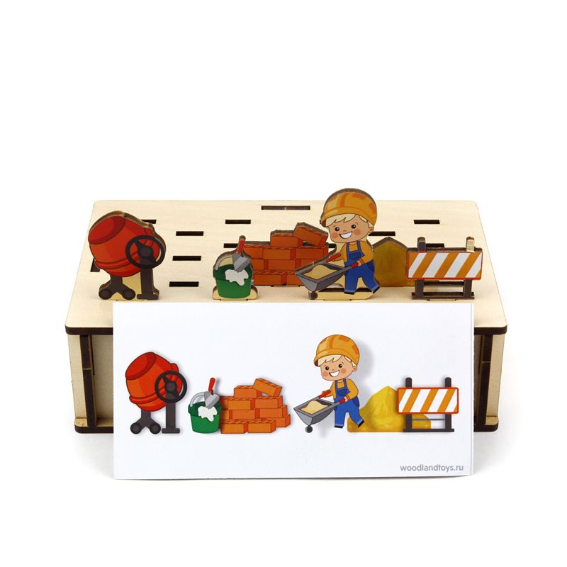 Игра настольная Woodlandtoys "Панорама. Стройка"_2