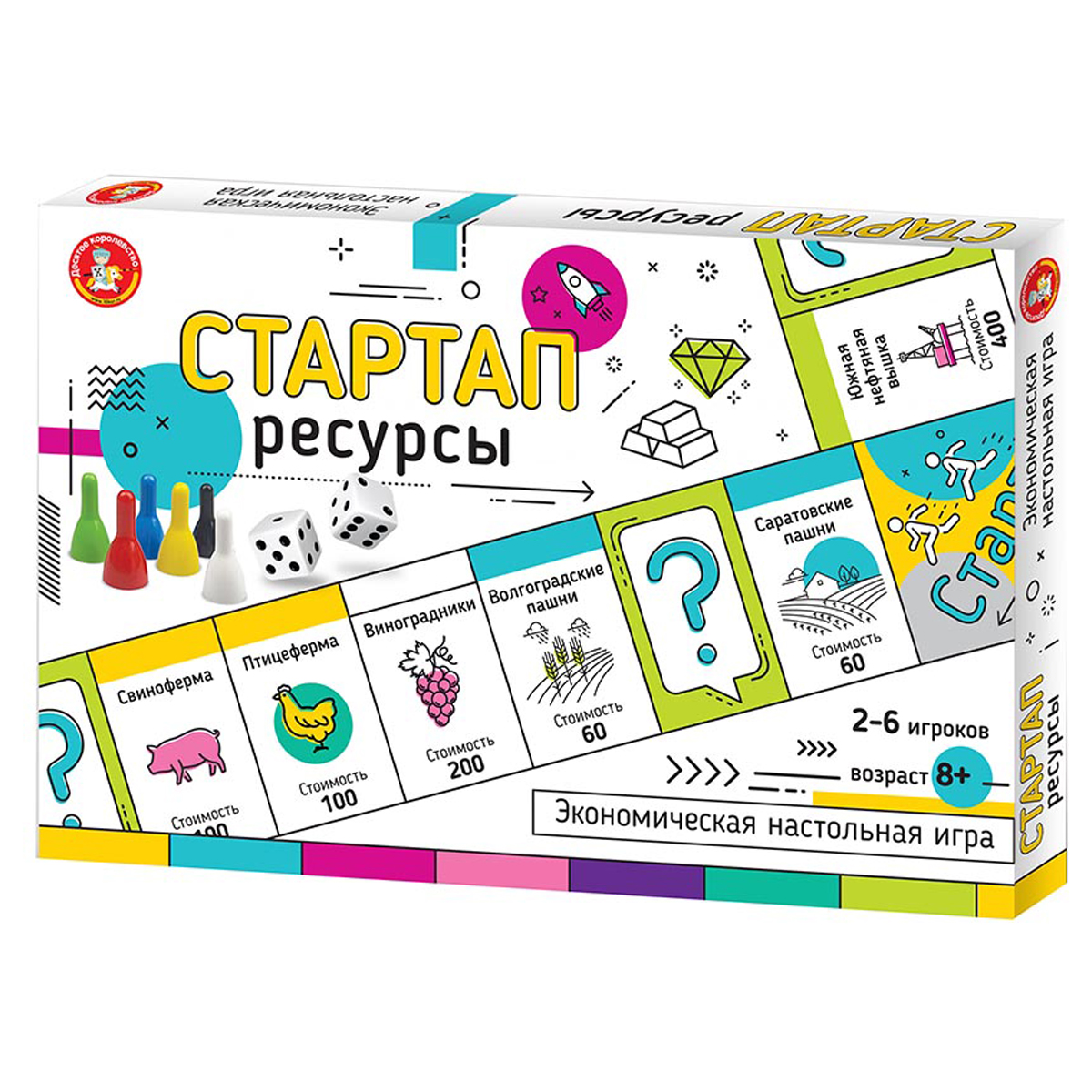 Игра настольная Десятое королевство "Стартап" Ресурсы, картонная коробка_2