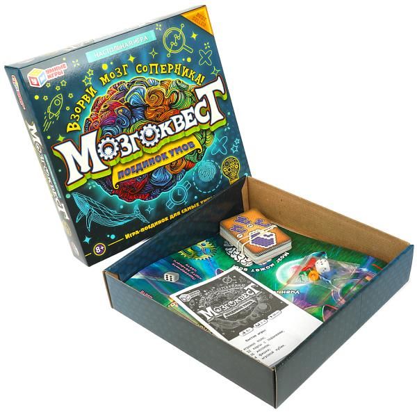 Мозгоквест. Поединок умов. Настольная игра-ходилка. Умные игры_1