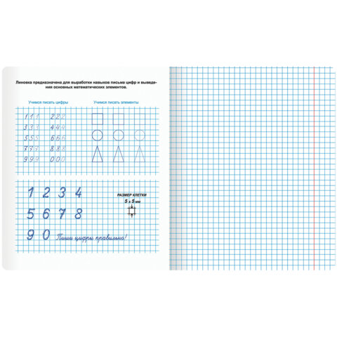 Тетрадь УЧУСЬ ПИСАТЬ № 6 12 л. клетка, со справочным материалом, обложка картон, ЮНЛАНДИЯ_2