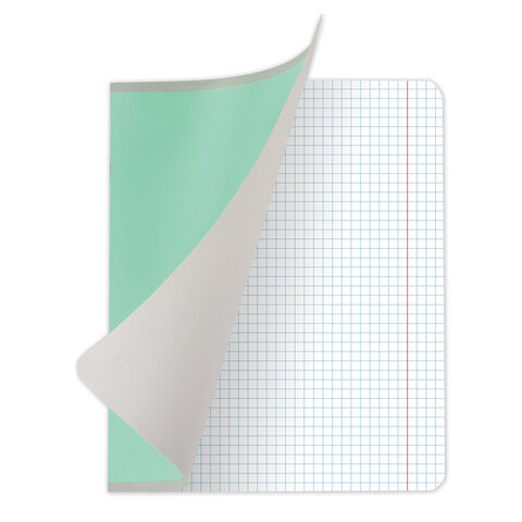 Тетрадь 12 л. ЮНЛАНДИЯ КЛАССИЧЕСКАЯ, клетка, обложка картон, ЗЕЛЕНАЯ_1