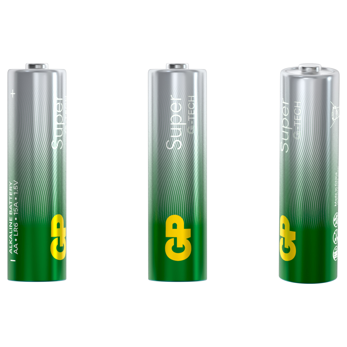 Батарейка GP Super G-Tech AA (LR6) 15A алкалиновая, SB50_1