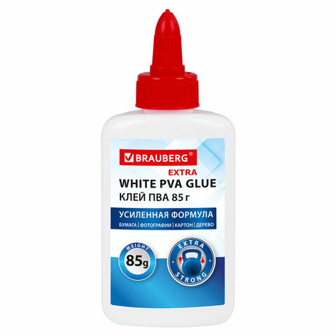 Клей ПВА УСИЛЕННЫЙ BRAUBERG Extra (бумага, фотографии, картон, дерево), 85 г,_10