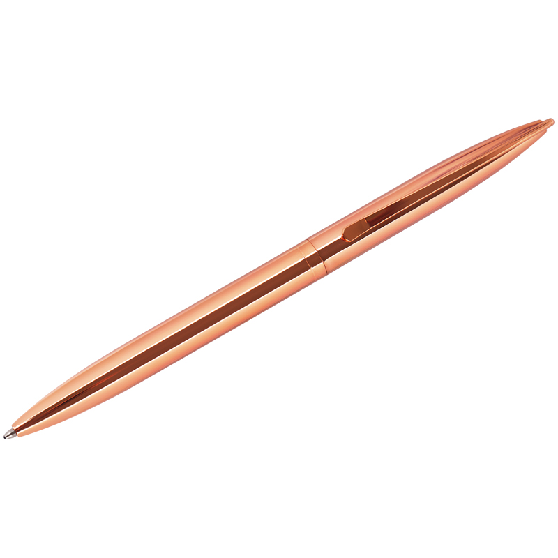 Ручка шарик. автомат. MESHU "Rose gold" синяя, 1,0мм_1