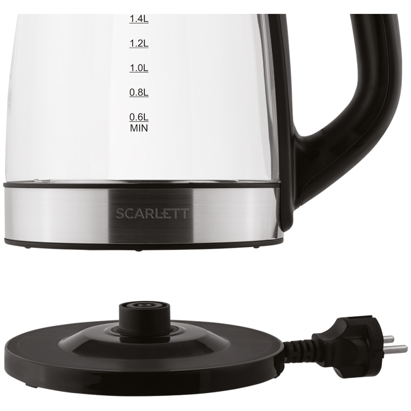 Чайник электрический Scarlett SC-EK27G19, 2.2л, 2200Вт, с подсветкой, стекло/пластик_2
